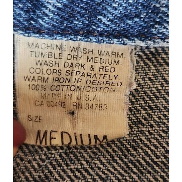 O46 LEE Riders classic button-up jean jacket. Trendy, thrashed, distressed look - Picture 15 of 15